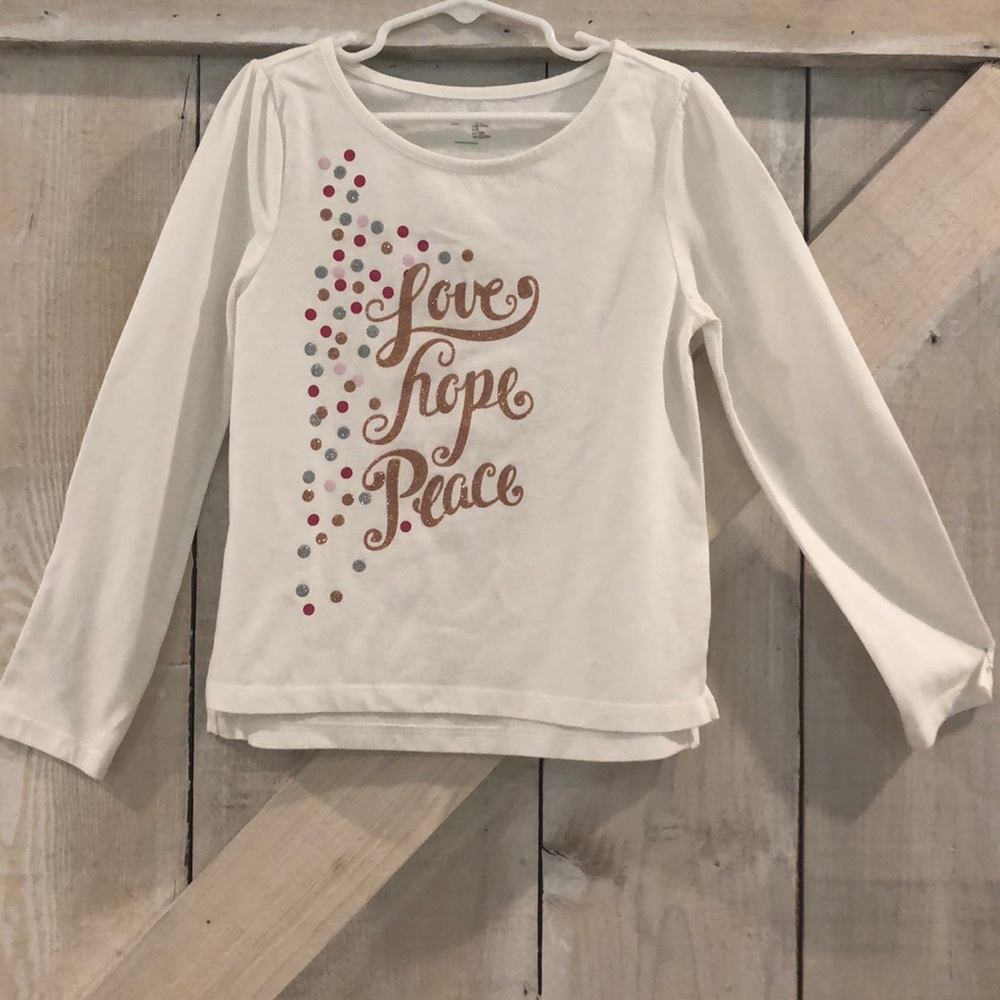 Gap girls glitter top size small